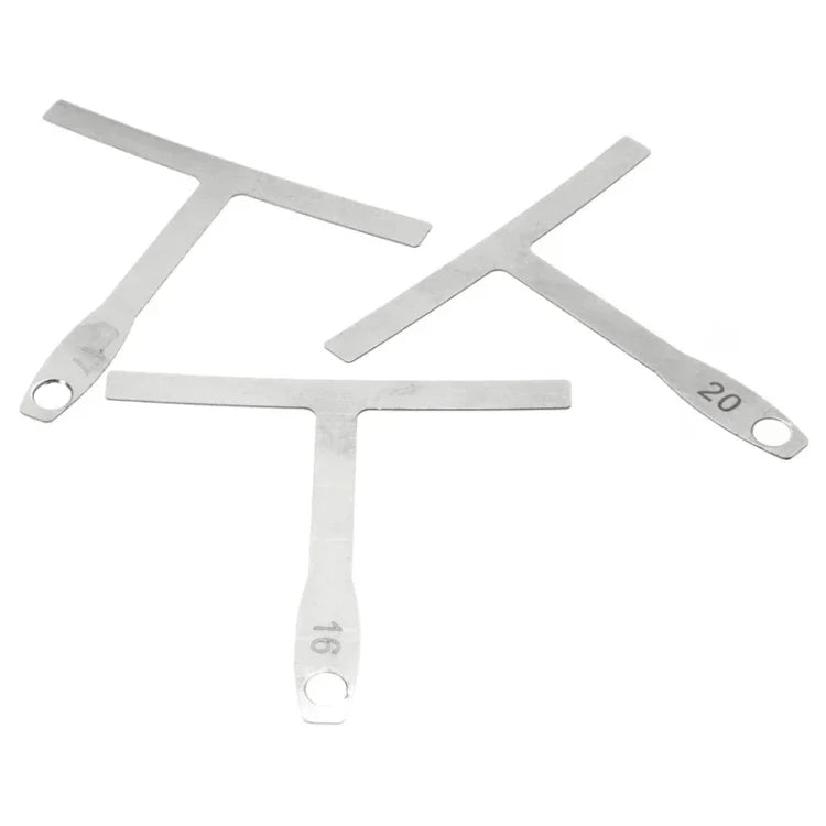Règle en T pour guitare 9 en 1, mesure le rayon du manche et de la touche, le rayon des frettes et des cordes, pied à coulisse réglable, règle en T pour guitare 9 en 1