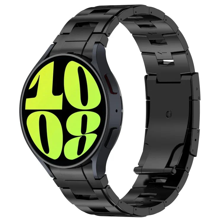 Bracelet de montre en métal titane pur, style bouton, pour Samsung Galaxy Watch6/6 Classic/5/5 Pro