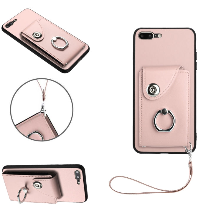 Étui de téléphone en cuir PU avec lanière et porte-carte de type Organiseur, pour iPhone XS / X, pour iPhone XR, pour iPhone XS Max, pour iPhone 8 Plus / 7 Plus