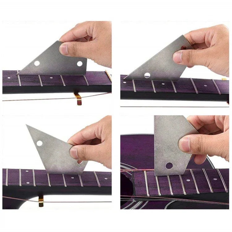 Kit d'outils de polissage et de nivellement des frettes de guitare, lime à guitare pour le polissage des frettes
