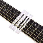 Règle de mesure pour manche de guitare, lime à aiguiser pour guitare, règle pour encoches de manche de guitare, tampon de polissage des frettes, règle de mesure pour manche de guitare