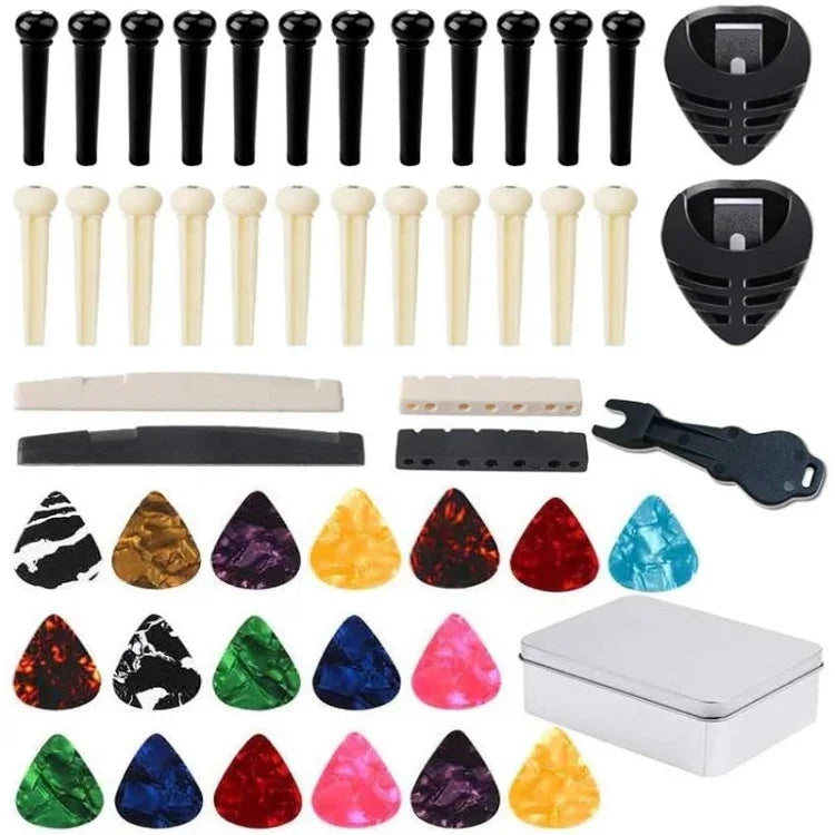 Jeu de 50 chevilles de guitare en 1, 50 en 1