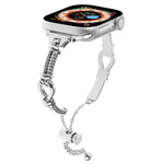 Bracelet chaîne métallique torsadée, pour Apple Watch SE 2023 44mm, pour Apple Watch SE 2023 40mm, pour Apple Watch Ultra 2 49mm, pour Apple Watch Series 9 45mm, pour Apple Watch Series 9 41mm, pour Apple Watch Ultra 49mm, pour Apple Watch Series 8 41mm