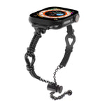Bracelet chaîne métallique torsadée, pour Apple Watch SE 2023 44mm, pour Apple Watch SE 2023 40mm, pour Apple Watch Ultra 2 49mm, pour Apple Watch Series 9 45mm, pour Apple Watch Series 9 41mm, pour Apple Watch Ultra 49mm, pour Apple Watch Series 8 41mm