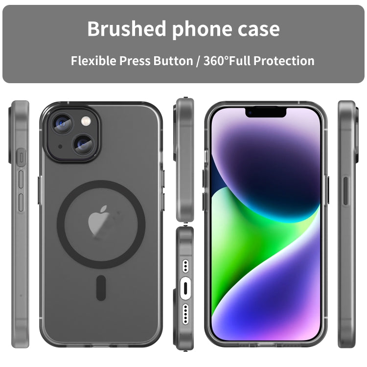 MagSafe Frosted Translucent TPU + PC Full Coverage Phone Case, For iPhone 15, For iPhone 14 Plus, For iPhone 14, For iPhone 14 Pro, For iPhone 14 Pro Max