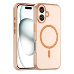 Coque de téléphone à couverture complète en TPU + PC translucide dépoli MagSafe, pour iPhone 16 Pro, pour iPhone 16 Plus, pour iPhone 16, pour iPhone 15 Pro Max, pour iPhone 15 Pro