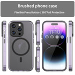 Coque de téléphone à couverture complète en TPU + PC translucide dépoli MagSafe, pour iPhone 16 Pro, pour iPhone 16 Plus, pour iPhone 16, pour iPhone 15 Pro Max, pour iPhone 15 Pro