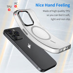 Coque de téléphone à couverture complète en TPU + PC translucide dépoli MagSafe, pour iPhone 16 Pro, pour iPhone 16 Plus, pour iPhone 16, pour iPhone 15 Pro Max, pour iPhone 15 Pro