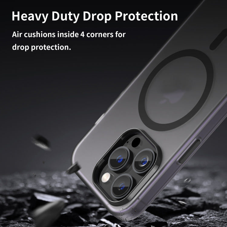Coque de téléphone à couverture complète en TPU + PC translucide dépoli MagSafe, pour iPhone 16 Pro, pour iPhone 16 Plus, pour iPhone 16, pour iPhone 15 Pro Max, pour iPhone 15 Pro