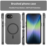 Coque de téléphone MagSafe Givré Translucide en TPU + PC à Couverture Complète, Pour iPhone 17e / 16e, Pour iPhone 17 Pro Max, Pour iPhone 17 Pro, Pour iPhone 17, Pour iPhone Air, Pour iPhone 16 Pro Max