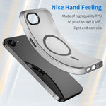 Coque de téléphone MagSafe Givré Translucide en TPU + PC à Couverture Complète, Pour iPhone 17e / 16e, Pour iPhone 17 Pro Max, Pour iPhone 17 Pro, Pour iPhone 17, Pour iPhone Air, Pour iPhone 16 Pro Max