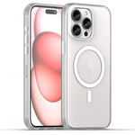 Coque de téléphone à couverture complète en TPU + PC translucide dépoli MagSafe, pour iPhone 16 Pro, pour iPhone 16 Plus, pour iPhone 16, pour iPhone 15 Pro Max, pour iPhone 15 Pro