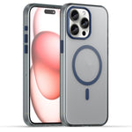 Coque de téléphone à couverture complète en TPU + PC translucide dépoli MagSafe, pour iPhone 16 Pro, pour iPhone 16 Plus, pour iPhone 16, pour iPhone 15 Pro Max, pour iPhone 15 Pro