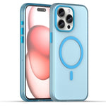 Coque de téléphone à couverture complète en TPU + PC translucide dépoli MagSafe, pour iPhone 16 Pro, pour iPhone 16 Plus, pour iPhone 16, pour iPhone 15 Pro Max, pour iPhone 15 Pro