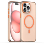 Coque de téléphone à couverture complète en TPU + PC translucide dépoli MagSafe, pour iPhone 16 Pro, pour iPhone 16 Plus, pour iPhone 16, pour iPhone 15 Pro Max, pour iPhone 15 Pro