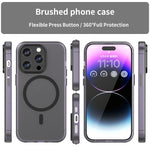 Coque de téléphone MagSafe givrée translucide en TPU + PC à couverture complète, pour iPhone 14 Pro Max, pour iPhone SE 2022 / 2020 / 8, pour iPhone 13 Pro Max, pour iPhone 13 Pro, pour iPhone 13