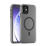 Coque de téléphone à couverture complète en TPU dépoli translucide MagSafe + PC, Pour iPhone 12, Pour iPhone 12 Pro Max, Pour iPhone 12 Pro, Pour iPhone 11 Pro Max, Pour iPhone 11