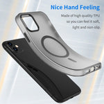 Coque de téléphone à couverture complète en TPU dépoli translucide MagSafe + PC, Pour iPhone 12, Pour iPhone 12 Pro Max, Pour iPhone 12 Pro, Pour iPhone 11 Pro Max, Pour iPhone 11
