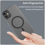 Coque de téléphone à couverture complète en TPU dépoli translucide MagSafe + PC, Pour iPhone 12, Pour iPhone 12 Pro Max, Pour iPhone 12 Pro, Pour iPhone 11 Pro Max, Pour iPhone 11