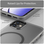 Coque de téléphone à couverture complète en TPU dépoli translucide MagSafe + PC, Pour iPhone 12, Pour iPhone 12 Pro Max, Pour iPhone 12 Pro, Pour iPhone 11 Pro Max, Pour iPhone 11
