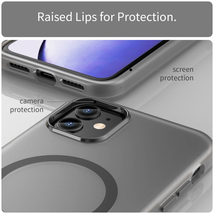 Coque de téléphone à couverture complète en TPU dépoli translucide MagSafe + PC, Pour iPhone 12, Pour iPhone 12 Pro Max, Pour iPhone 12 Pro, Pour iPhone 11 Pro Max, Pour iPhone 11