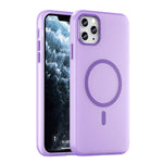 Coque de téléphone à couverture complète en TPU dépoli translucide MagSafe + PC, Pour iPhone 12, Pour iPhone 12 Pro Max, Pour iPhone 12 Pro, Pour iPhone 11 Pro Max, Pour iPhone 11