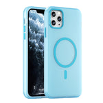 Coque de téléphone à couverture complète en TPU dépoli translucide MagSafe + PC, Pour iPhone 12, Pour iPhone 12 Pro Max, Pour iPhone 12 Pro, Pour iPhone 11 Pro Max, Pour iPhone 11