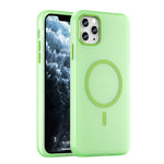 Coque de téléphone à couverture complète en TPU dépoli translucide MagSafe + PC, Pour iPhone 12, Pour iPhone 12 Pro Max, Pour iPhone 12 Pro, Pour iPhone 11 Pro Max, Pour iPhone 11
