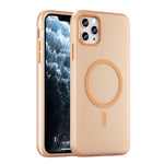 Coque de téléphone à couverture complète en TPU dépoli translucide MagSafe + PC, Pour iPhone 12, Pour iPhone 12 Pro Max, Pour iPhone 12 Pro, Pour iPhone 11 Pro Max, Pour iPhone 11