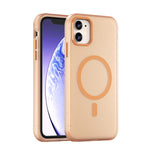 Coque de téléphone à couverture complète en TPU dépoli translucide MagSafe + PC, Pour iPhone 12, Pour iPhone 12 Pro Max, Pour iPhone 12 Pro, Pour iPhone 11 Pro Max, Pour iPhone 11
