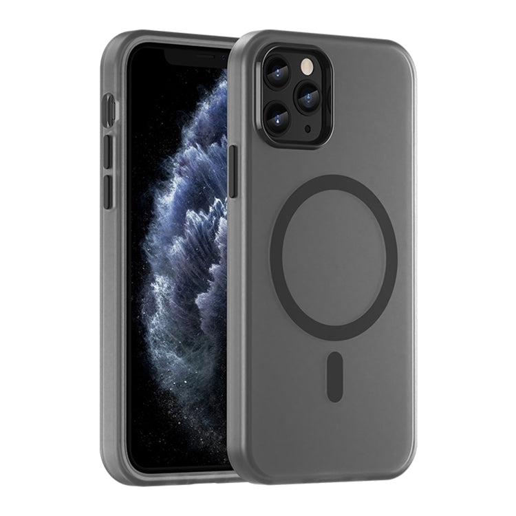 Coque de téléphone intégrale MagSafe givrée translucide en TPU + PC, pour iPhone 11 Pro