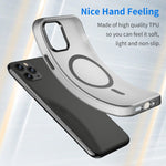 Coque de téléphone intégrale MagSafe givrée translucide en TPU + PC, pour iPhone 11 Pro
