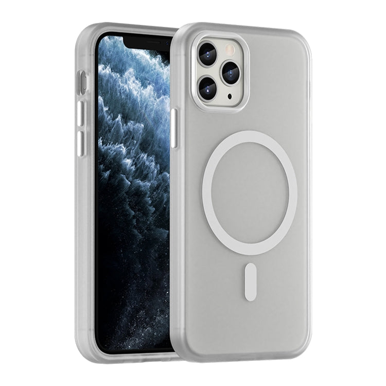 Coque de téléphone intégrale MagSafe givrée translucide en TPU + PC, pour iPhone 11 Pro