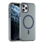 Coque de téléphone intégrale MagSafe givrée translucide en TPU + PC, pour iPhone 11 Pro
