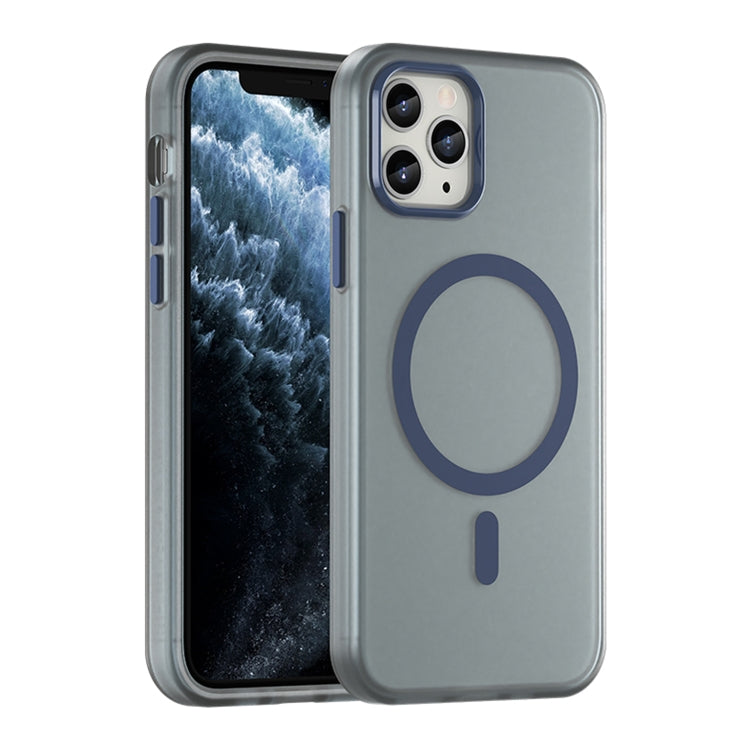 Coque de téléphone intégrale MagSafe givrée translucide en TPU + PC, pour iPhone 11 Pro