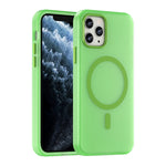 Coque de téléphone intégrale MagSafe givrée translucide en TPU + PC, pour iPhone 11 Pro