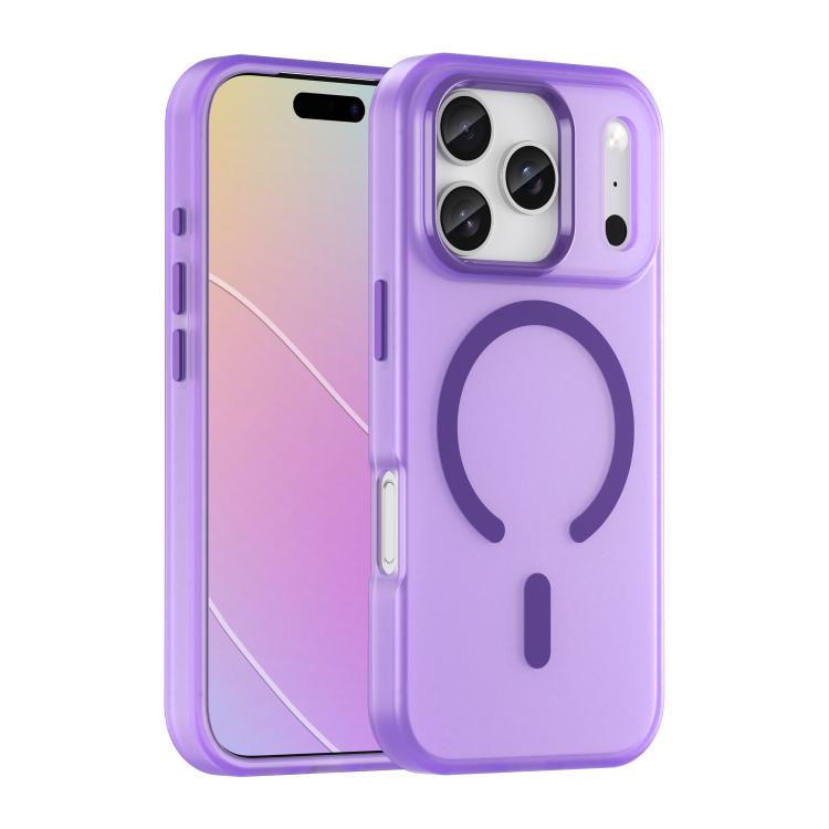 Coque de téléphone MagSafe Givré Translucide en TPU + PC à Couverture Complète, Pour iPhone 17e / 16e, Pour iPhone 17 Pro Max, Pour iPhone 17 Pro, Pour iPhone 17, Pour iPhone Air, Pour iPhone 16 Pro Max