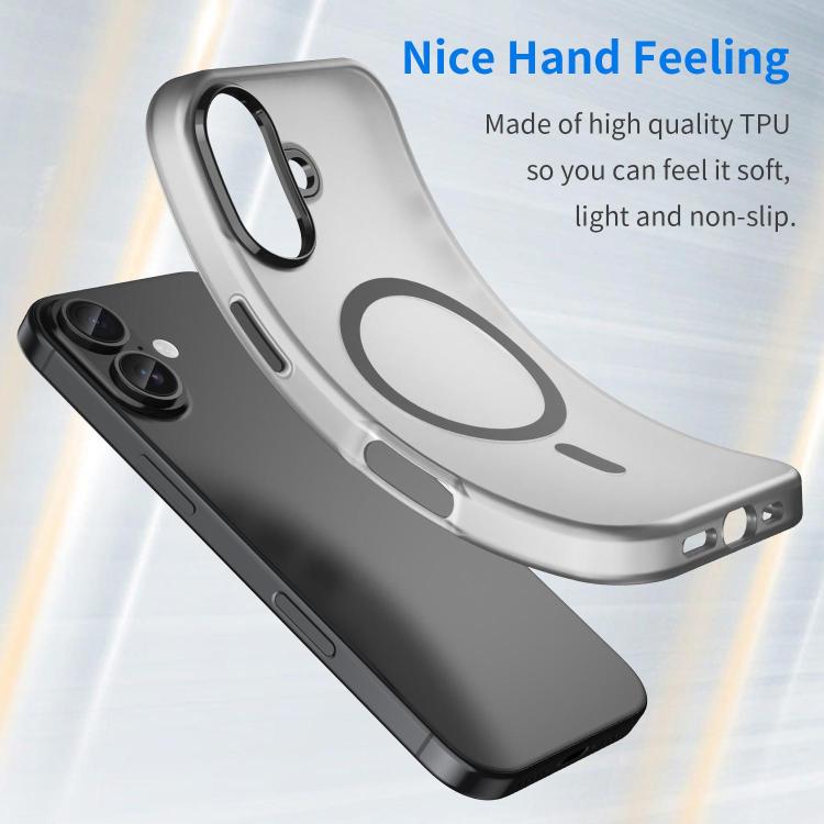 Coque de téléphone MagSafe Givré Translucide en TPU + PC à Couverture Complète, Pour iPhone 17e / 16e, Pour iPhone 17 Pro Max, Pour iPhone 17 Pro, Pour iPhone 17, Pour iPhone Air, Pour iPhone 16 Pro Max