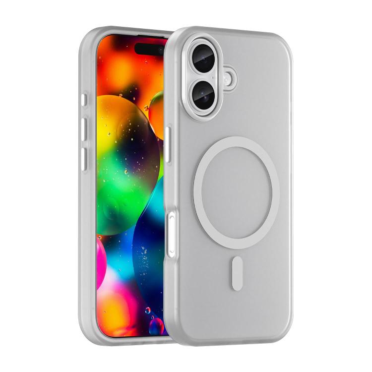 Coque de téléphone MagSafe Givré Translucide en TPU + PC à Couverture Complète, Pour iPhone 17e / 16e, Pour iPhone 17 Pro Max, Pour iPhone 17 Pro, Pour iPhone 17, Pour iPhone Air, Pour iPhone 16 Pro Max