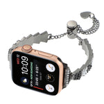 Bracelet chaîne perles de coquillage en métal, pour Apple Watch SE 40mm, Apple Watch SE 44mm, Apple Watch Series 6 40mm, Apple Watch Series 6 44mm, Apple Watch Series 5 44mm, Apple Watch Series 5 40mm, Apple Watch Series 4 44mm