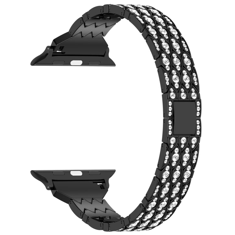Devil Eye Diamond Bracelet Metal Watch Band, For Apple Watch SE 2023 44mm, For Apple Watch SE 2023 40mm, For Apple Watch Ultra 2 49mm, For Apple Watch Series 9 45mm, For Apple Watch Series 9 41mm, For Apple Watch Ultra 49mm, For Apple Watch Series 8 41...