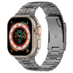 Tortoise Buckle Titanium Steel Watch Band, For Apple Watch SE 2023 44mm, For Apple Watch SE 2023 40mm, For Apple Watch Ultra 2 49mm, For Apple Watch Series 9 45mm, For Apple Watch Series 9 41mm, For Apple Watch Ultra 49mm, For Apple Watch Series 8 41mm...