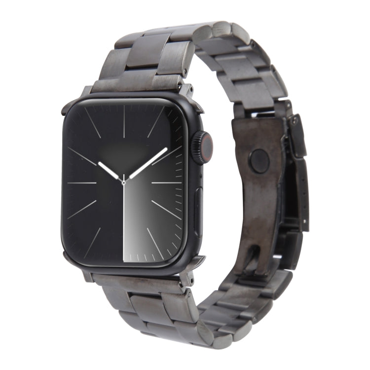 Bracelet de montre en acier inoxydable à trois billes, pour Apple Watch SE 2023 44mm, pour Apple Watch SE 2023 40mm, pour Apple Watch Ultra 2 49mm, pour Apple Watch Series 9 45mm, pour Apple Watch Series 9 41mm