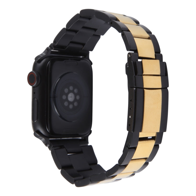 Bracelet de montre en acier inoxydable à trois billes, Pour Apple Watch Series 6 44mm, Pour Apple Watch Series 5 44mm, Pour Apple Watch Series 5 40mm, Pour Apple Watch Series 4 44mm, Pour Apple Watch Series 4 40mm