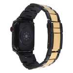 Bracelet de montre en acier inoxydable à trois maillons, pour Apple Watch 38 mm