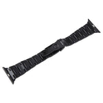 Bracelet de montre en acier inoxydable à trois maillons, pour Apple Watch 38 mm