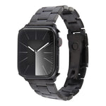 Bracelet de montre en acier inoxydable à trois maillons, pour Apple Watch 38 mm