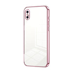 Coque de téléphone à placage transparent à trous fins, Pour iPhone 11 Pro Max, Pour iPhone 11, Pour iPhone 11 Pro, Pour iPhone X / XS, Pour iPhone XR, Pour iPhone XS Max