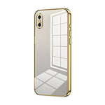 Coque de téléphone à placage transparent à trous fins, Pour iPhone 11 Pro Max, Pour iPhone 11, Pour iPhone 11 Pro, Pour iPhone X / XS, Pour iPhone XR, Pour iPhone XS Max