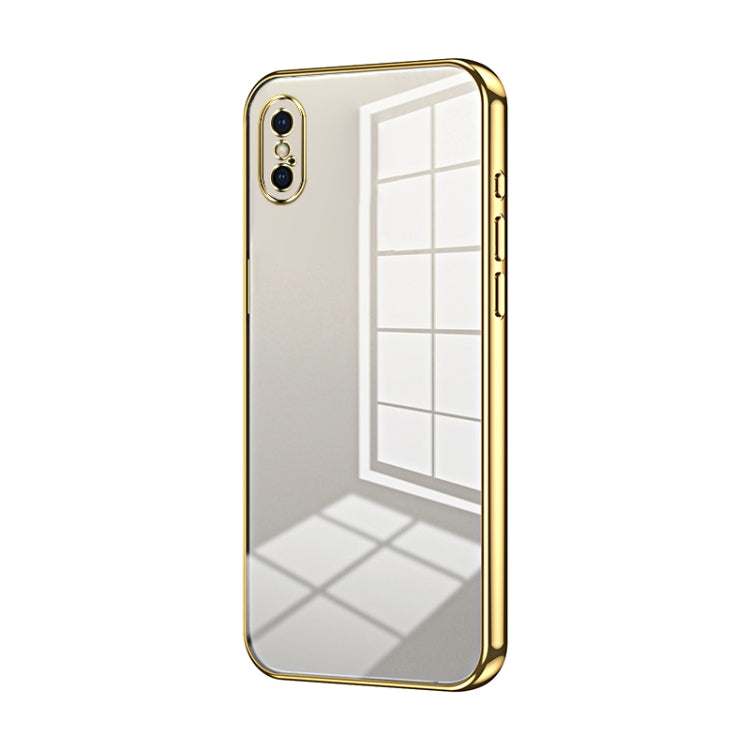 Coque de téléphone à placage transparent à trous fins, Pour iPhone 11 Pro Max, Pour iPhone 11, Pour iPhone 11 Pro, Pour iPhone X / XS, Pour iPhone XR, Pour iPhone XS Max